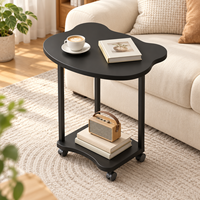 Table d'appoint mobile moderne en métal avec roulettes pour salon et bureau à domicile – Vente chaude usine