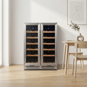 Réfrigérateur à <span class=keywords><strong>vin</strong></span> encastrable électrique JiuFu en acier inoxydable, <span class=keywords><strong>cave</strong></span> à <span class=keywords><strong>vin</strong></span> intelligente - Product Image 1