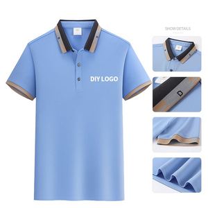 Camiseta Polo Deportiva, de Golf, Corporativa, para Hombre, Uniforme de Trabajo, de Algodón, Poliéster y Spandex, con Bordado y Estampado, de Secado Rápido y Transpirable - Product Image 2