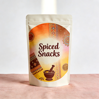 Emballage en sachet debout refermable coloré avec fermeture éclair, finition mate personnalisée, résistant à l'humidité et aux odeurs, pour noix, collations, lait, aliments, doypack de qualité alimentaire