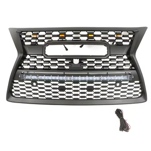 Parrilla Delantera ABS con Luz/Barra de Luz para Automóviles 2014-2021, Compatible con Gx460 Harrie - Product Image 1