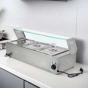 Countertop Buffet Electric Steam Heater Table <b>Food</b> Steamer <b>Warmer</b> - Product Image 1