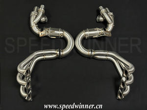 SpeedWinner nuevo estilo fábrica 304 sistema de escape inoxidable Acero Y tubo + cabezales + catalizador para <span class=keywords><strong>Porsche</strong></span> 911 991,1 991,2 <span class=keywords><strong>GT3</strong></span>/<span class=keywords><strong>GT3</strong></span> <span class=keywords><strong>RS</strong></span> - Product Image 3