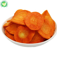 XMSD Chips de carottes frites sous vide, best-seller, collation saine, croustillantes, tranchées, saveur salée et fruitée
