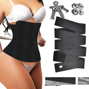 Ceinture <span class=keywords><strong>de</strong></span> maintien et <span class=keywords><strong>de</strong></span> compression ZHOYA ZHY1-1C personnalisable en polyester à haute compression pour amincissement et modelage corporel - Product Image 3
