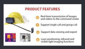 Dispositif d'imagerie thermique intelligent Zhengze Imageur thermique infrarouge monté sur <span class=keywords><strong>casque</strong></span> avec système de transmission de données - Product Image 2