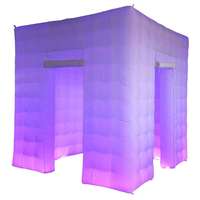 Tente de discothèque gonflable géante personnalisée colorée Tente de bar gonflable Photomaton Tente cube gonflable portable