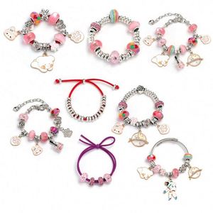 Kit de Juguetes para Hacer Joyas para Niñas, 110 Piezas, Pulsera de Cuentas con Cuentas Coloridas y Accesorios de Cadena de Acero Inoxidable - Product Image 3