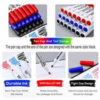 Marqueurs effaçables à sec personnalisés en gros d'usine, non toxiques, multicolores, imprimés, pointe de 2 mm, pour tableau blanc, bureau et école