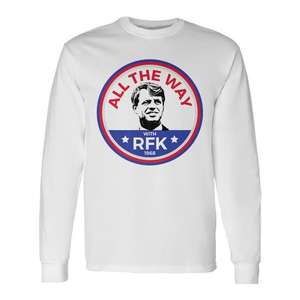 T-shirt à manches longues Rfk Bobby Robert F Kennedy, design de campagne 1968 - Product Image 1