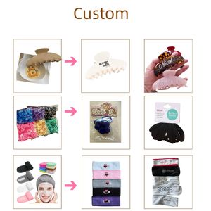 Fábrica personalizada bonito doce coreano gato forma cabelo garra clipes para mulheres biodegradável acetato fino cabelo logotipo cabelo decoração - Product Image 6