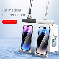 Étui étanche pour téléphone en TPU transparent IPX8, étui sous-marin sensible au toucher pour smartphones