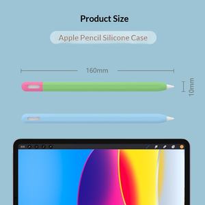 Nouveauté pour le stylet <span class=keywords><strong>Pencil</strong></span> 2e génération, étui de protection en silicone de couleur unie pour iPad, stylet tactile pour le dessin - Product Image 2
