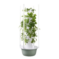 Équipement de culture hydroponique sans terre pour légumes de jardin domestique : Tour de plantation verticale et bac