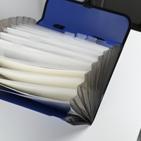 Organisateur de fichiers multi-compartiments A4 13 poches avec onglets d'étiquettes Classification des documents en PP de 0.85mm Impression de logo personnalisé