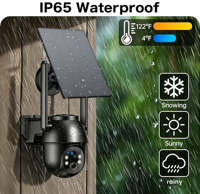 Caméra Ampoule AVStart TZ5-SG335 3MP CMOS Panoramique/Inclinable Détection de Mouvement Vision Nocturne Couleur Sirène Intégrée Étanchéité IP66 SD