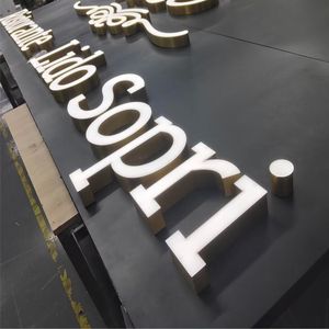 Văn phòng chuyên nghiệp dấu hiệu Daco 10% Off 3D LED chữ Acrylic mảng bám Tên công ty cho quảng cáo hướng trang trí chiếu sáng - Product Image 2