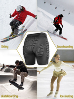 Short de protection 3D unisexe avec équipement de sport pour le snowboard et le ski