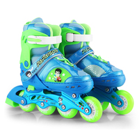 Patins à roulettes ajustables à 4 roues en PU, patins en ligne, chaussures de patinage, patins quad lumineux pour enfant