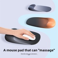 Tapis de souris avec protection du poignet, support ergonomique en silicone pour le poignet, tapis de souris avec support pour le poignet pour ordinateur
