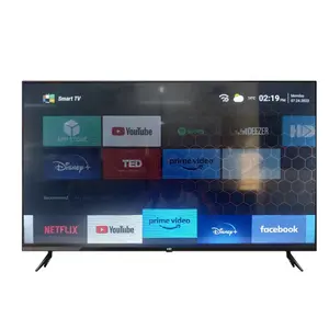 4K UHD Android <strong>Smart</strong> <strong>TV</strong> 98-Inch Flat Panel LCD with LED Backlight USB Interface <strong>Small</strong> Bezel Black Cabinet <strong>for</strong> Home or Hotel - Product Image 1
