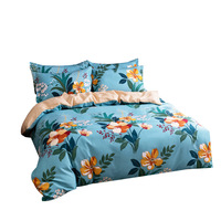 260726 Ensemble de literie de luxe pour mariage, ensemble de couette d'hôtel, couverture douce, drap-housse, protège-matelas, motifs de draps