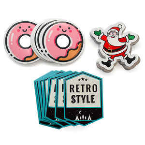 Paquete de Pegatinas Personalizadas con Logotipo Navideño, Pegatinas Decorativas para Laptop con Diseño de Dibujos Animados para Niños - Product Image 1