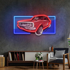 Letrero de neón de lujo para coche Vintage exquisito personalizado, decoración de pared, letrero con estampado UV para hombre, cueva, Club, elegante letrero de neón para coche para decoración de tienda - Product Image 2
