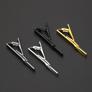 Juego de pinzas para corbata y gemelos de alta calidad con logotipo láser personalizado, en esmalte duro duradero, al por mayor - Product Image 3