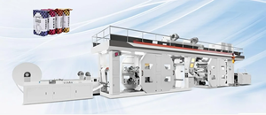 4 colores positivos 4 colores Bolsas tejidas opuestas Impresión de tinta a base de agua CI Flexo Printing Machine - Product Image 4