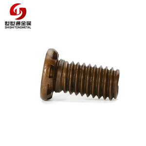 OEM cobre cabeza plana del perno prisionero equipo eléctrico mano remachado tornillos - Product Image 6