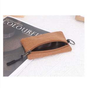 Porte-monnaie en toile à prix abordable, porte-clés portable, petit portefeuille avec fermeture éclair - Product Image 4