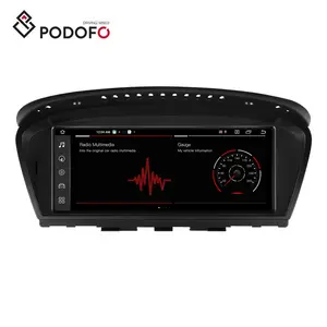 Podofo 8.8 polegada 8 Núcleo Android 4 + 64GB 2 Din Rádio de Carro Para BMW série 5 E60 2009-2010 CarPlay Android Auto GPS 4G WIFI 4K Vídeo