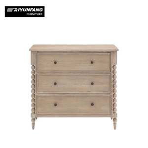 Pháp Retro rắn gỗ ngăn kéo tủ tùy chỉnh cổ cạnh giường ngủ lưu trữ cho phòng khách - Product Image 4