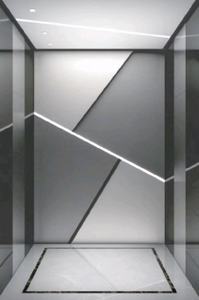 Ascenseur de passagers moderne sans engrenage de haute qualité 800 kg avec cabine en acier inoxydable pour les immeubles de bureaux en Chine - Product Image 2