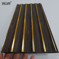 160*12Mm Flexible Cannelé 30Cm Ps Persiennes De Charbon De Bois Panneaux Muraux