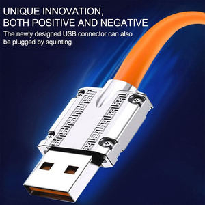 Línea de datos tipo C 120W carga rápida 6A 180 línea de carga ultrarrápida giratoria para WESOPRO <span class=keywords><strong>TV</strong></span> Stick negrita silicona alargada - Product Image 6