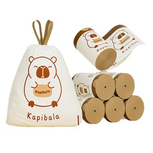 ถุงขยะแบบมีเชือกผูกคาปิบาลาขนาดใหญ่ หนาขึ้น สำหรับใช้ในครัวเรือน - Product Image 1