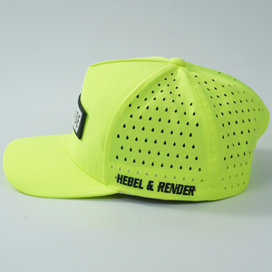 Maßgefertigte PVC-Gummi-Patch-<span class=keywords><strong>Logo</strong></span> 5-Panel Laser-Gravur Geschnittene Wasserdichte Sport-Golfmützen Perforierte Performance-Baseballkappe - Product Image 5
