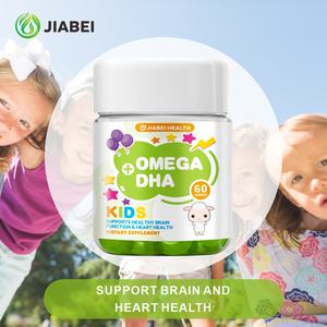 مكملات غذائية للأطفال من مصنع جياباي، تصنيع حسب الطلب، أوميغا + دي إتش إيه على شكل حلوى جيلاتينية لدعم صحة العيون والدماغ والعظام - Product Image 2
