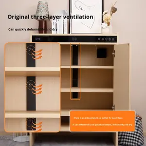 ארון נעליים מעץ חכם לחיטוי, ייבוש, דאודורנט, מינימליסטי, מודרני, לאחסון נעליים בכניסה לבית - Product Image 1