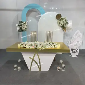 Luxe Moderne Meubels Decoratie Centrum Tafels Acryl Bloem Eettafel Voor Bruiloft Evenementen
