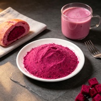 Bulk groothandel OEM gevriesdroogd drakenfruitpoeder natuurlijke rode paarse kleur voor dranken smoothies bakken ijs