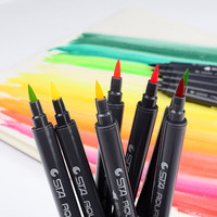 Vente en gros, Art et dessin graphique, Manga, encre pigmentée à base d'alcool, pinceau et pointe Fine, marqueur de croquis, stylo Aquarelle, pinceau