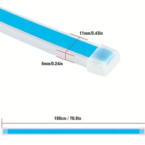 ไฟ LED แถบส่องสว่างฝากระโปรงรถยนต์ 12V แบบไดนามิก สแกนได้ ใช้ได้กับรถยนต์ทั่วไป ไฟ DRL สำหรับตกแต่งฝากระโปรงหน้า ไฟเดย์ไลท์สำหรับรถยนต์ - Product Image 6