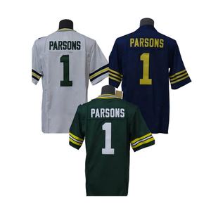 Maglia da Football americano con ricamo a baia verde 2025 maglia da gioco Micah Parsons Jersey da gioco nuova divisa da calcio verde - Product Image 1