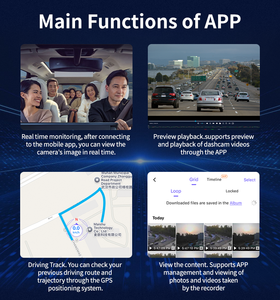 Maustor 8 inch được xây dựng trong GPS không dây di động phổ Carplay Android tự động với kép 1080P Dash Cam xe màn hình - Product Image 4