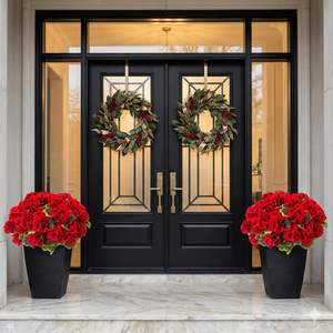 Plante artificielle de géranium Lovemoon GF-R-8, 8 pièces, fleurs <span class=keywords><strong>en</strong></span> soie réalistes résistantes aux UV, <span class=keywords><strong>en</strong></span> boîte, pour l'intérieur/l'extérieur, la maison ou le bureau - Product Image 3