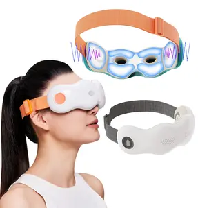 2022 Newest Design Pulse Temple Therapy Air Compression 4d Electric Smart Eye Massager Bluetooths Vibration Quiet With Heat