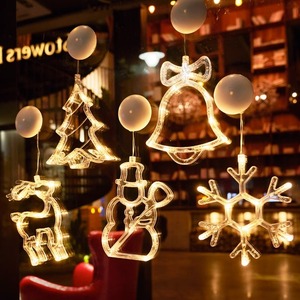 Décorations <span class=keywords><strong>de</strong></span> <span class=keywords><strong>Noël</strong></span> à LED en forme d'étoile à cinq branches, couleur personnalisée, avec ventouse, bonhomme <span class=keywords><strong>de</strong></span> neige, cloche, pour vitrine <span class=keywords><strong>de</strong></span> magasin, lumière suspendue <span class=keywords><strong>de</strong></span> fête - Product Image 2
